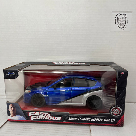 NIB Jada Toys 99514 Fast & Furious Brian's Subaru Impreza WRX STI 1:24 Die-Cast