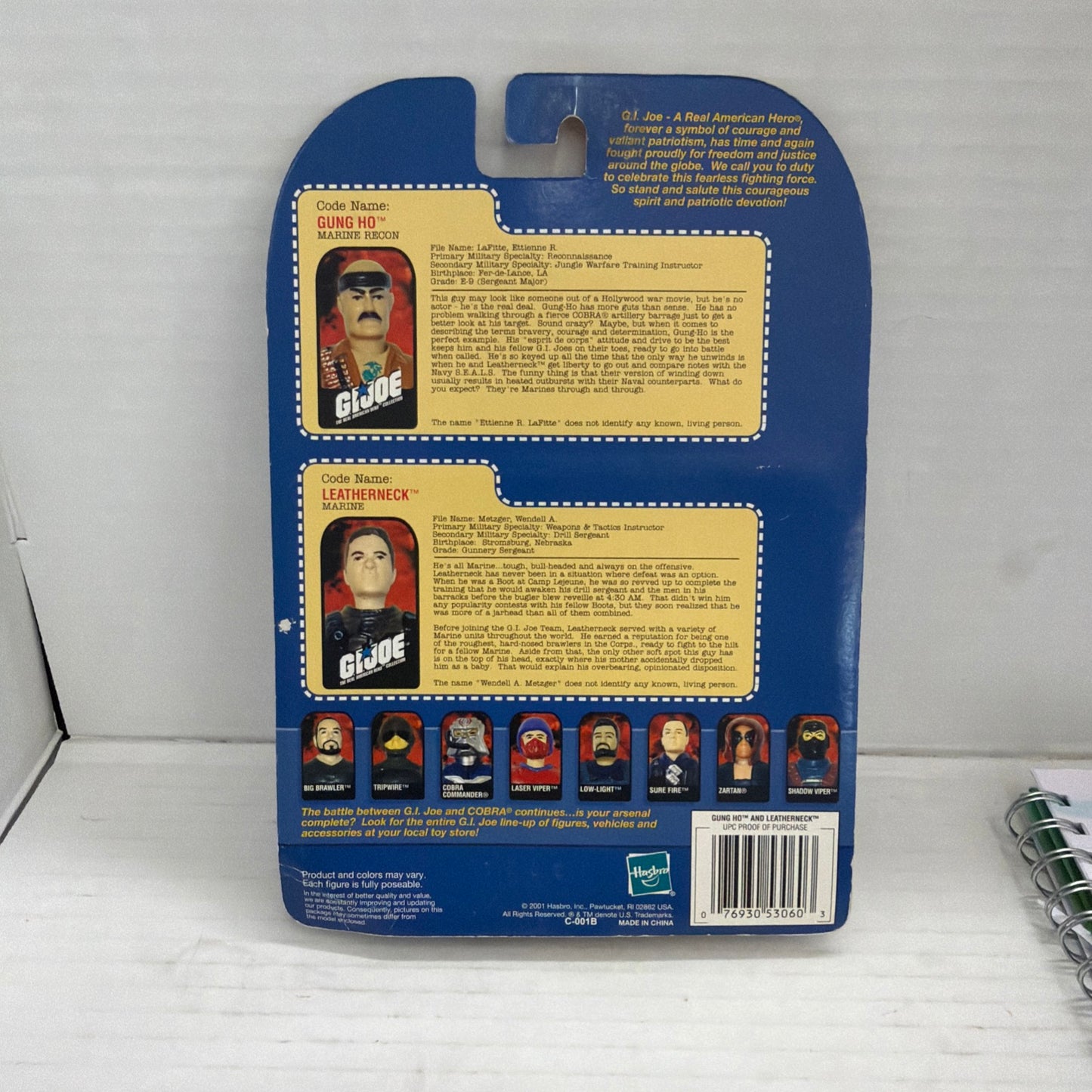 VTG  09 GI JOE The Real American Hero Collection. Gung Ho & Leatherneck Pkg Dmg
