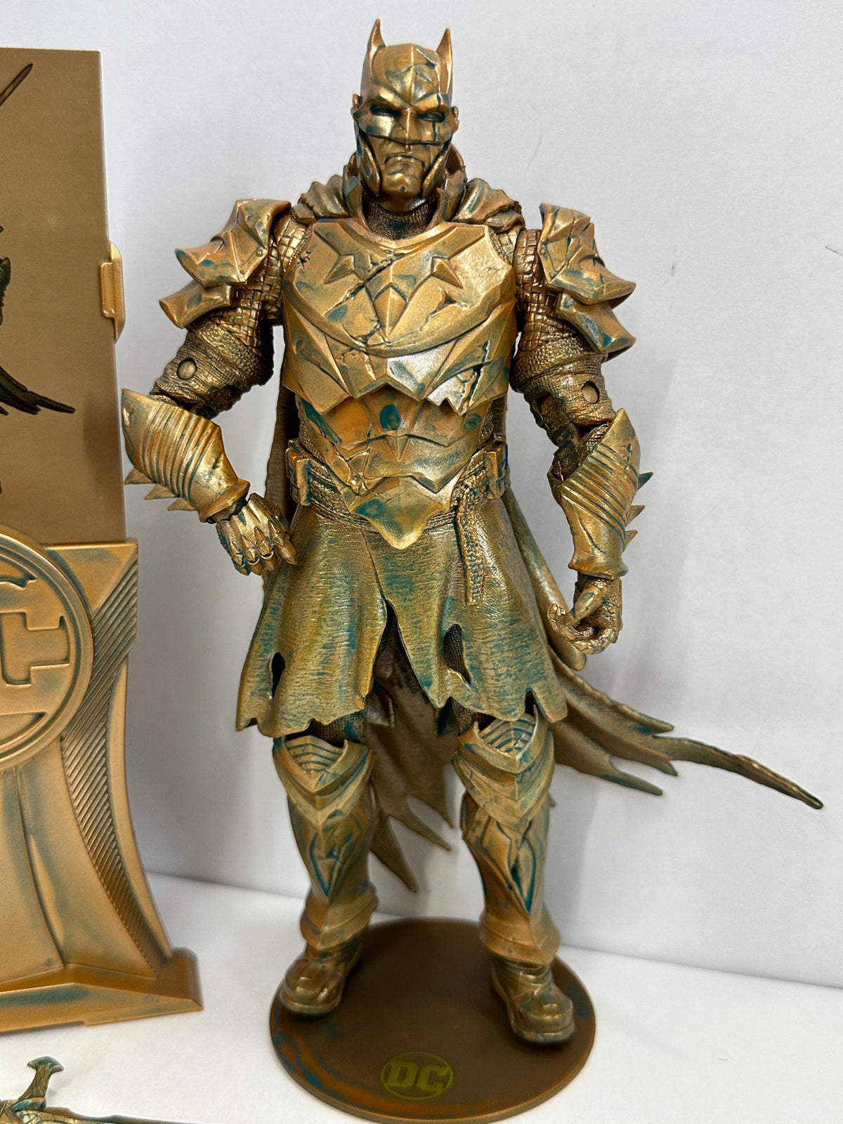 Batman Dark Knights of Steel Patina McFarlane Gold Label 7" Figure Complete