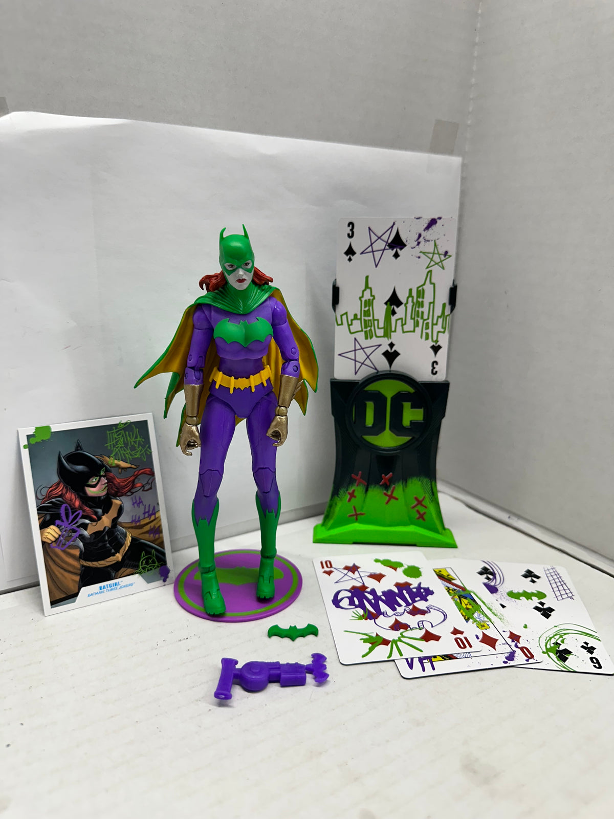 McFarlane DC Multiverse Gold Label Jokerized Batgirl Figure Batman Three Jokers
