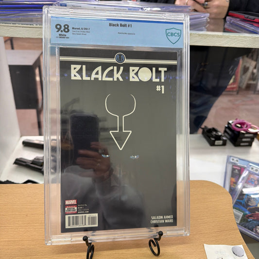Black Bolt #1, CGC 9.8 Christian Ward cover, 1st app Raava & Blinky, July 2017