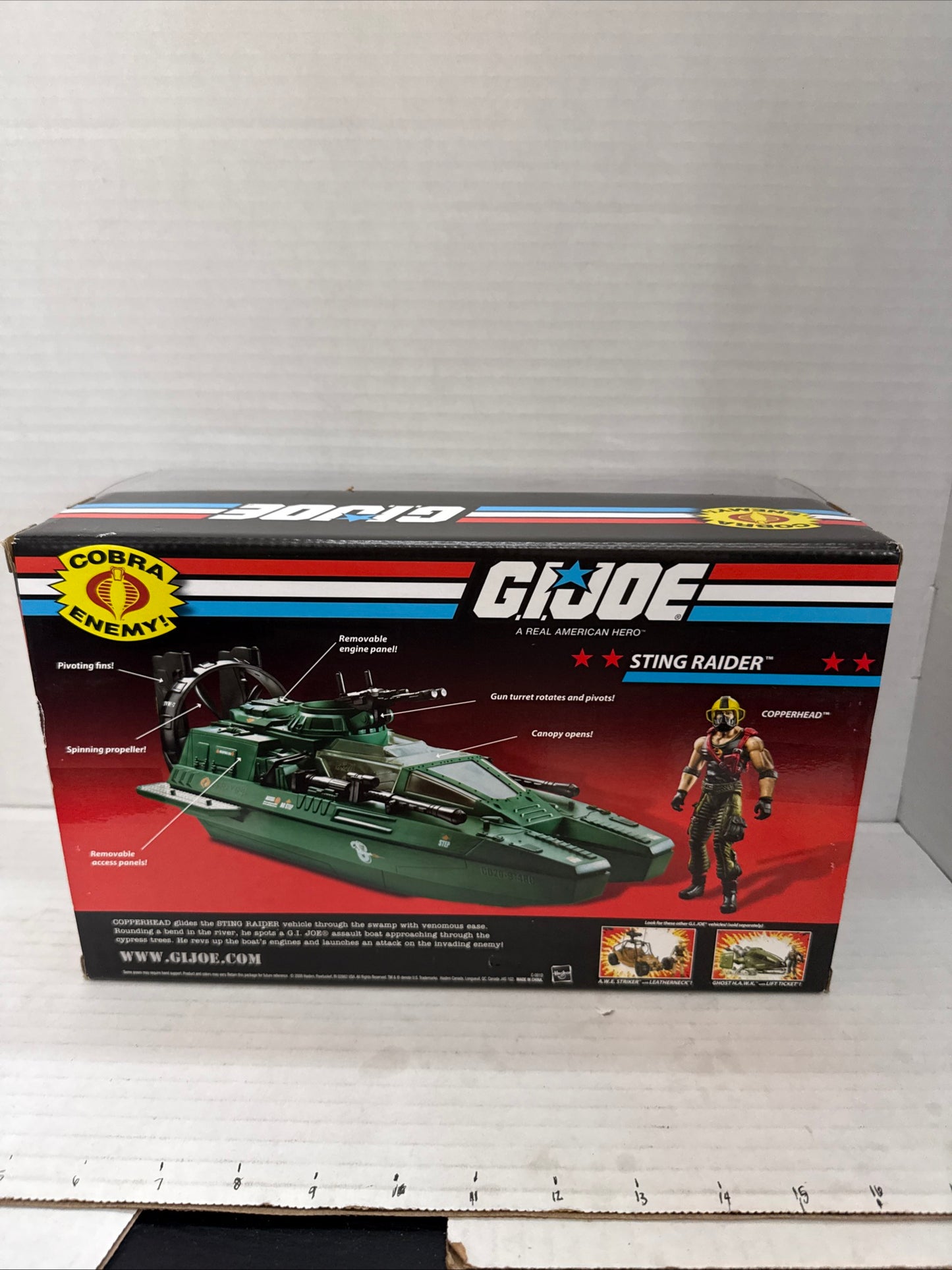 GI Joe 25th Anniversary Cobra Sting Raider Water Moccasin MIB New