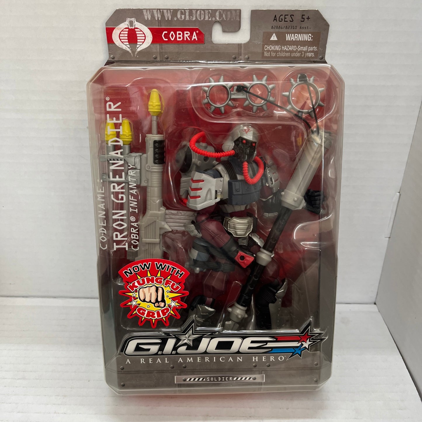 Iron Grenadier with Kung Fu Grip, 2007 GI Joe Soldier NEW