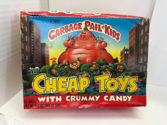 1986 Topps Vintage Garbage Pail Kids 1st Cheap Toys 24 bags In Original Box