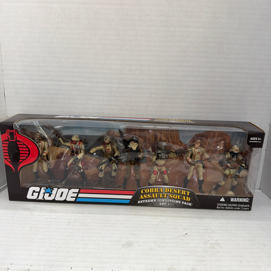 Desert Assault Squad 7 Pack G.I. JOE COBRA 25th Extreme Conditions MIB NEW