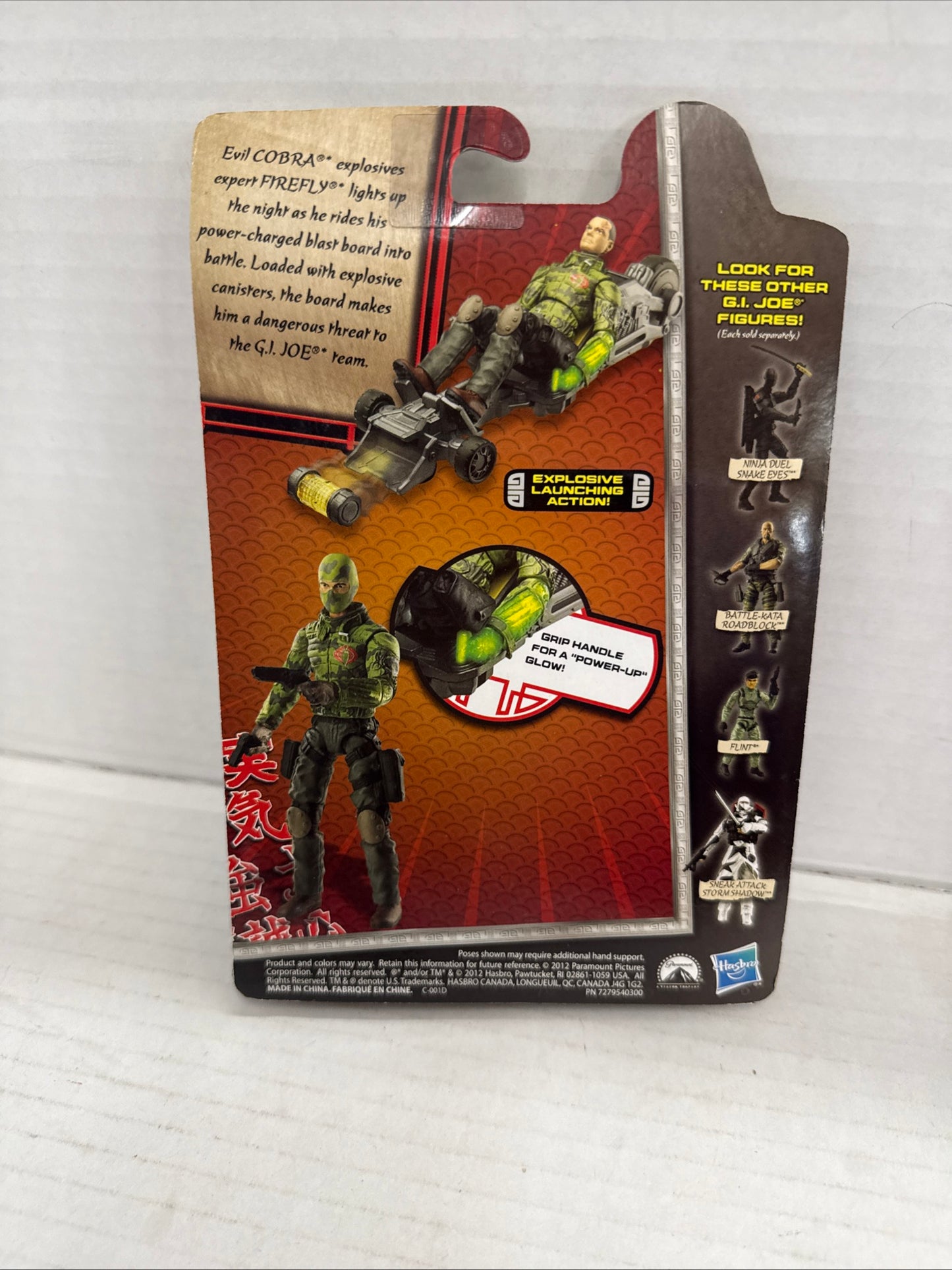 G.I. Joe Retaliation FIREFLY, 2012, 3.75”,  Blast Board, New