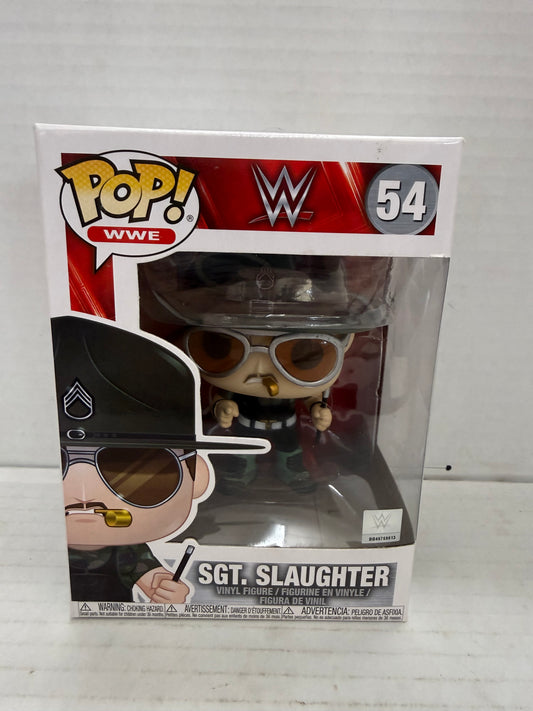 Funko Pop! Wrestling WWE - Sgt. Slaughter #54 VAULTED Vinyl w/Protector