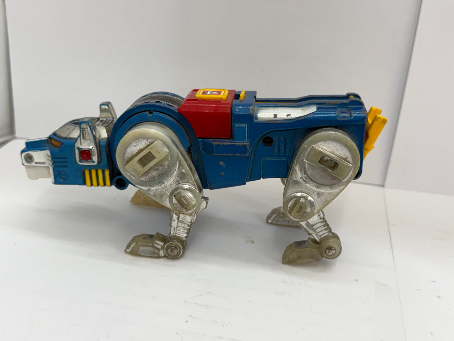 Vintage Voltron Blue Lion 4 Diecast Robot 1981 GB-36 Y&K Toy Japan Golion