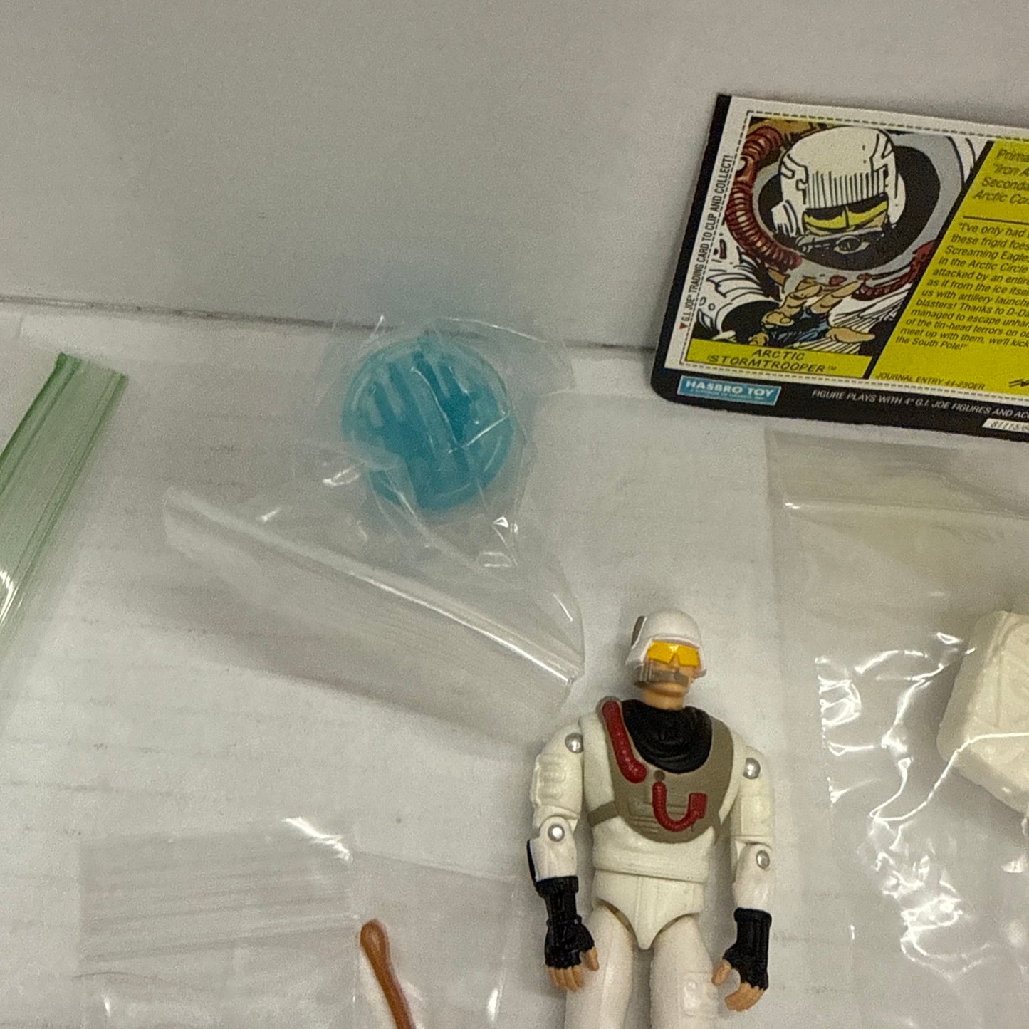 GI Joe Hasbro Sgt Savage Arctic Stormtrooper Action Figure Shooting Catapult 94