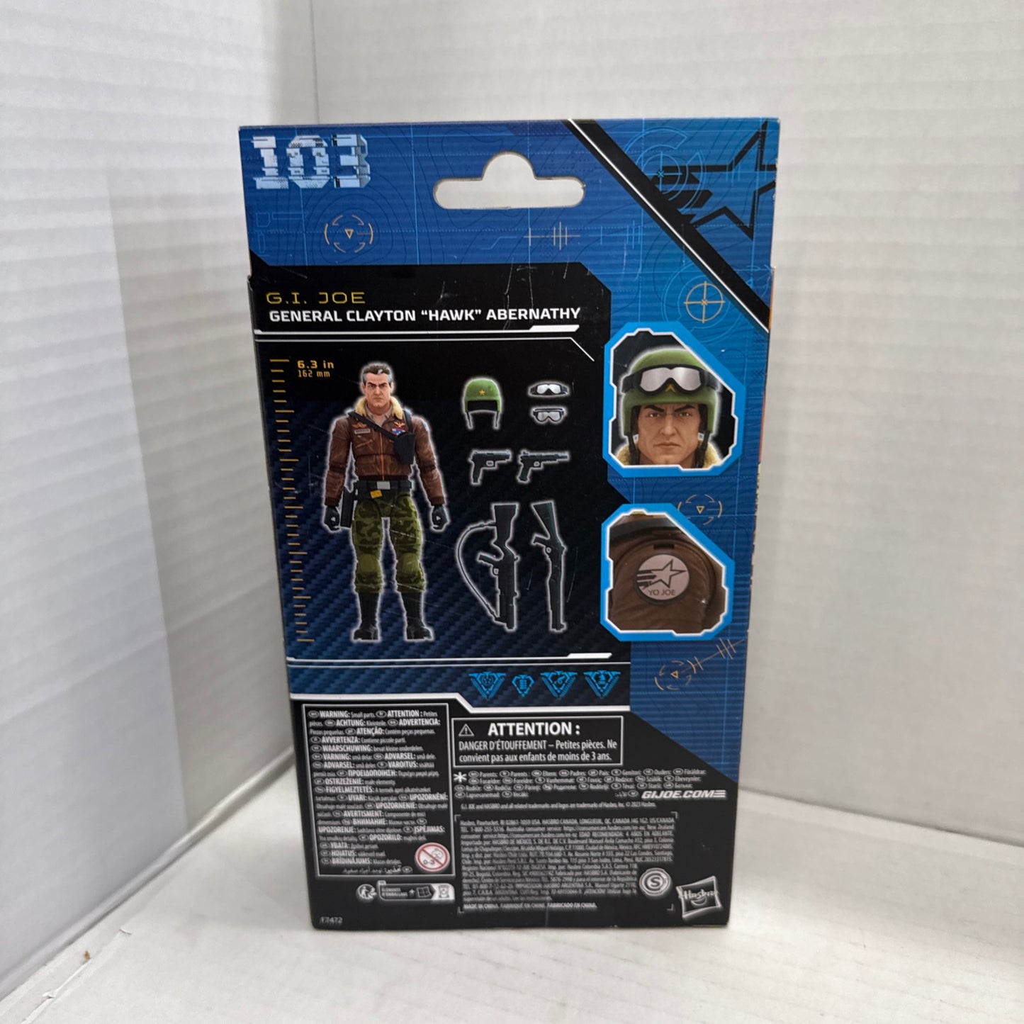 Hasbro G.I. Joe Classified #103 GENERAL CLAYTON “HAWK” ABERNATHY 6" FIGURE NIB