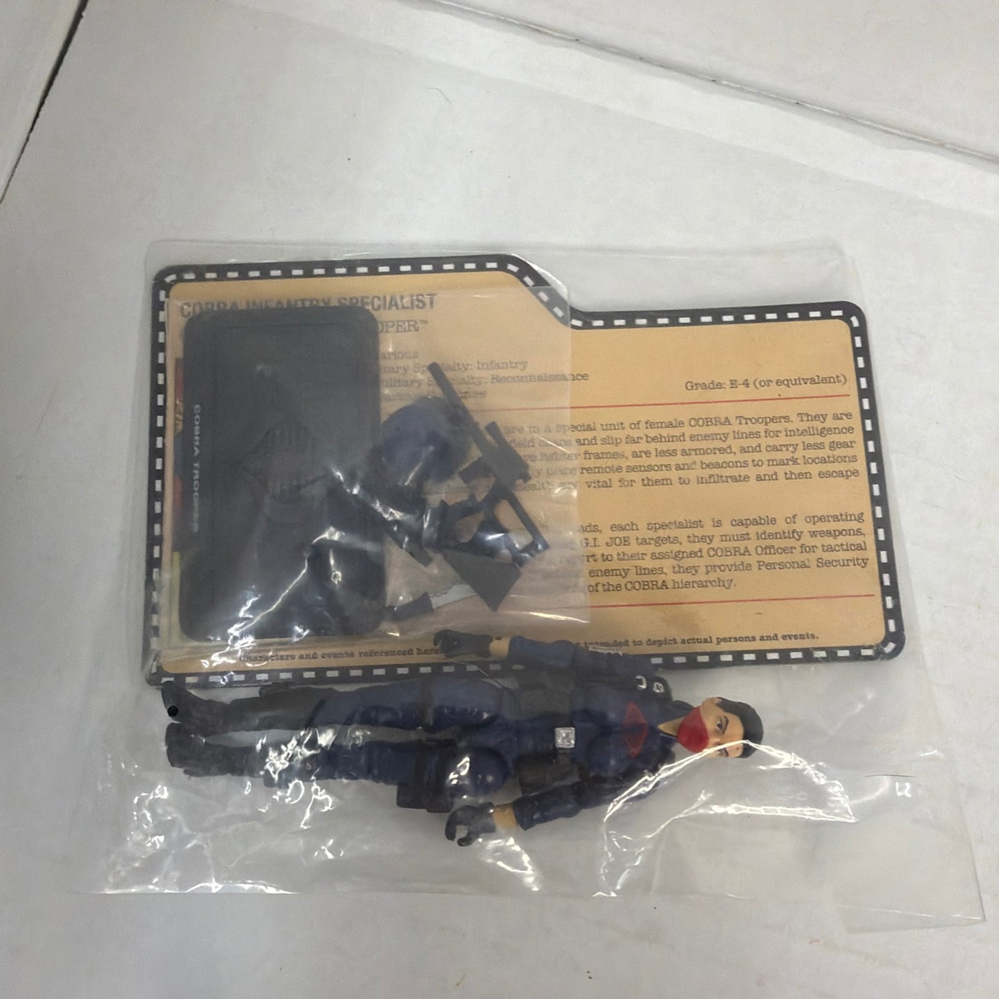 Cobra Infantry Specialist G.I. Joe COBRA NEW FEMALE Convention BLACK HAIR
