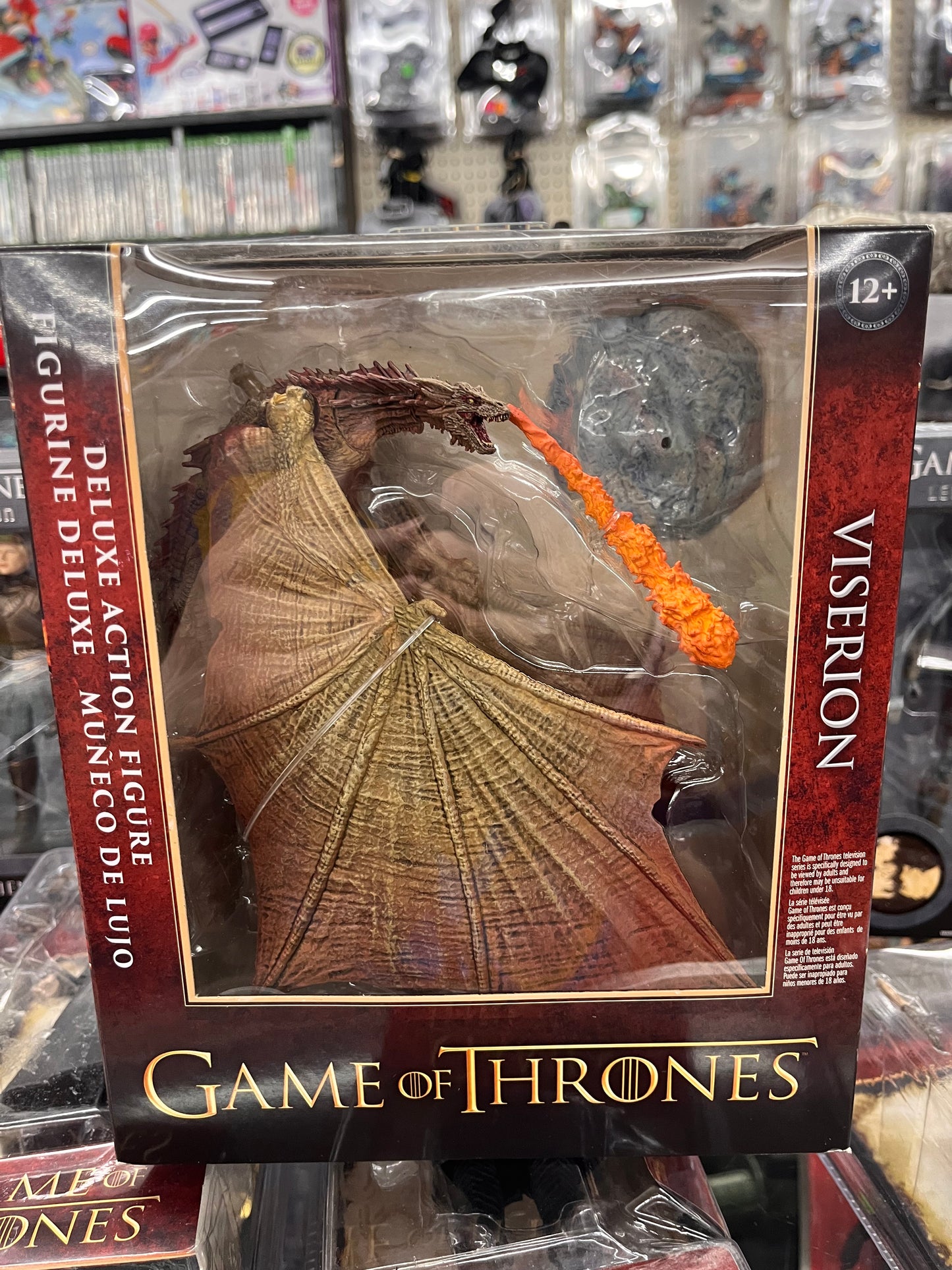 Game of Throne VISERION Dragon Deluxe Box  Action Figure Orange Flame
