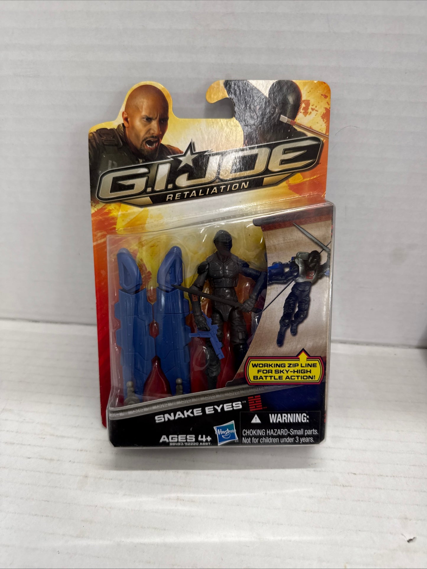 G.I. Joe Retaliation Snake Eyes w Zip Line 3.75" inch action figure NEW 2011