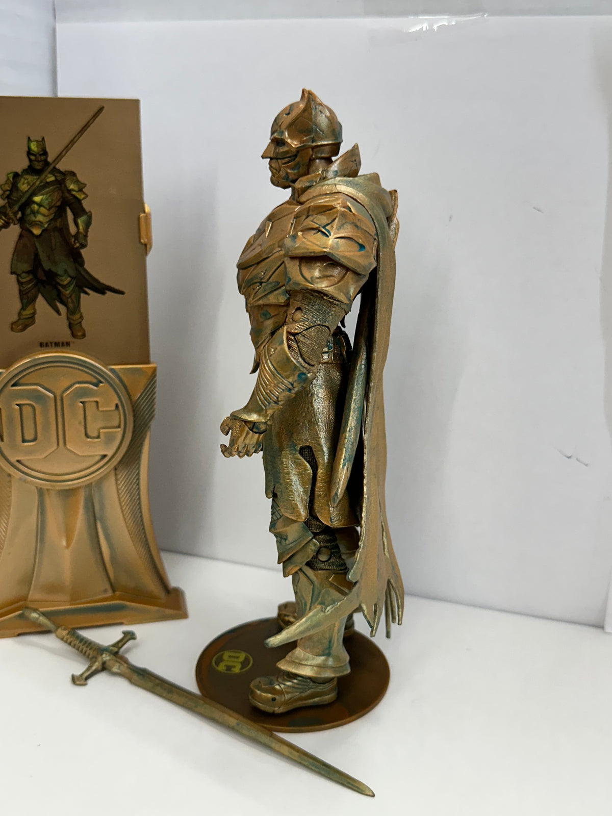 Batman Dark Knights of Steel Patina McFarlane Gold Label 7" Figure Complete