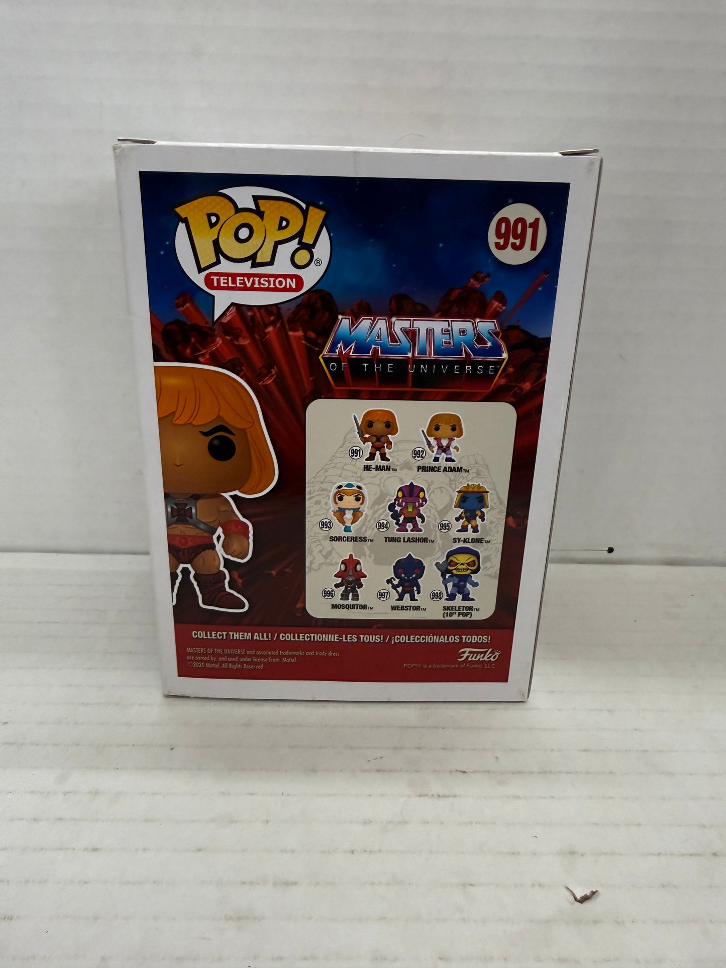 Funko POP! MOTU He-Man Glow in the Dark #991 Walmart Exclusive