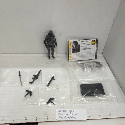 GI JOE SNAKE EYES Ninja & gray TIMBER 2010 Pursuit Of Cobra NO FILE CARD