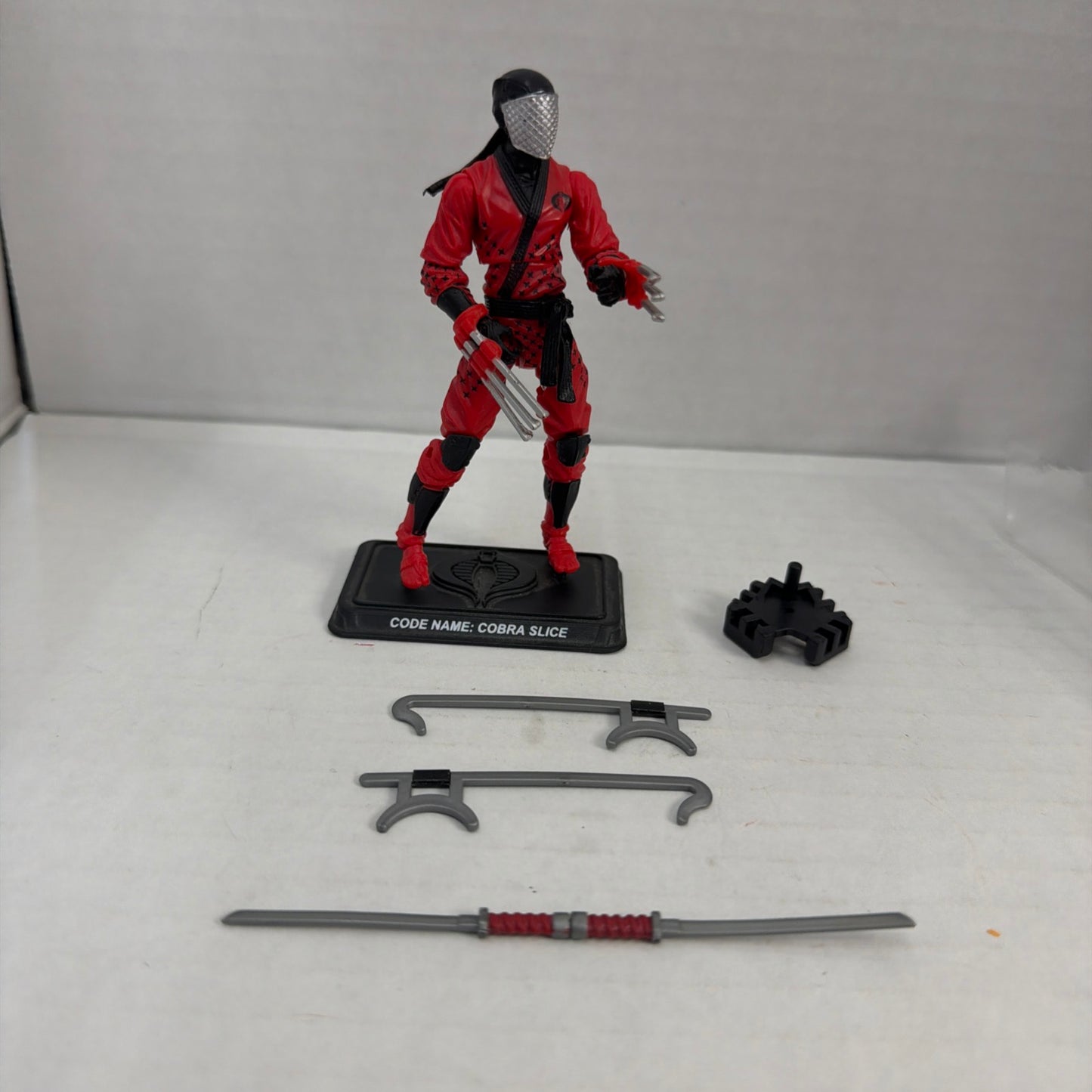 GI Joe Cobra Slice Collectors Club Exclusive Figure FSS Loose 2014 NOT COMPLETE