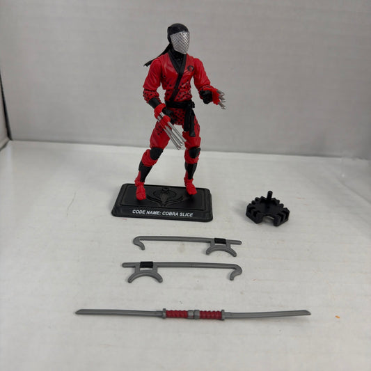GI Joe Cobra Slice Collectors Club Exclusive Figure FSS Loose 2014 NOT COMPLETE