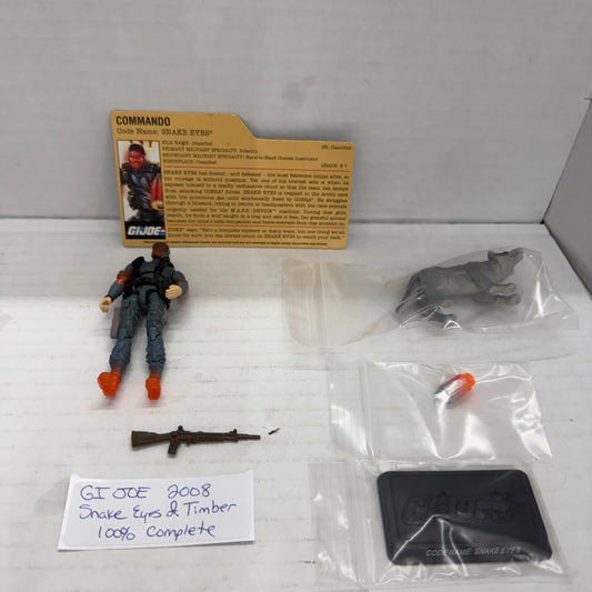 GIJOE 2008 Snake Eyes & Timber Comp