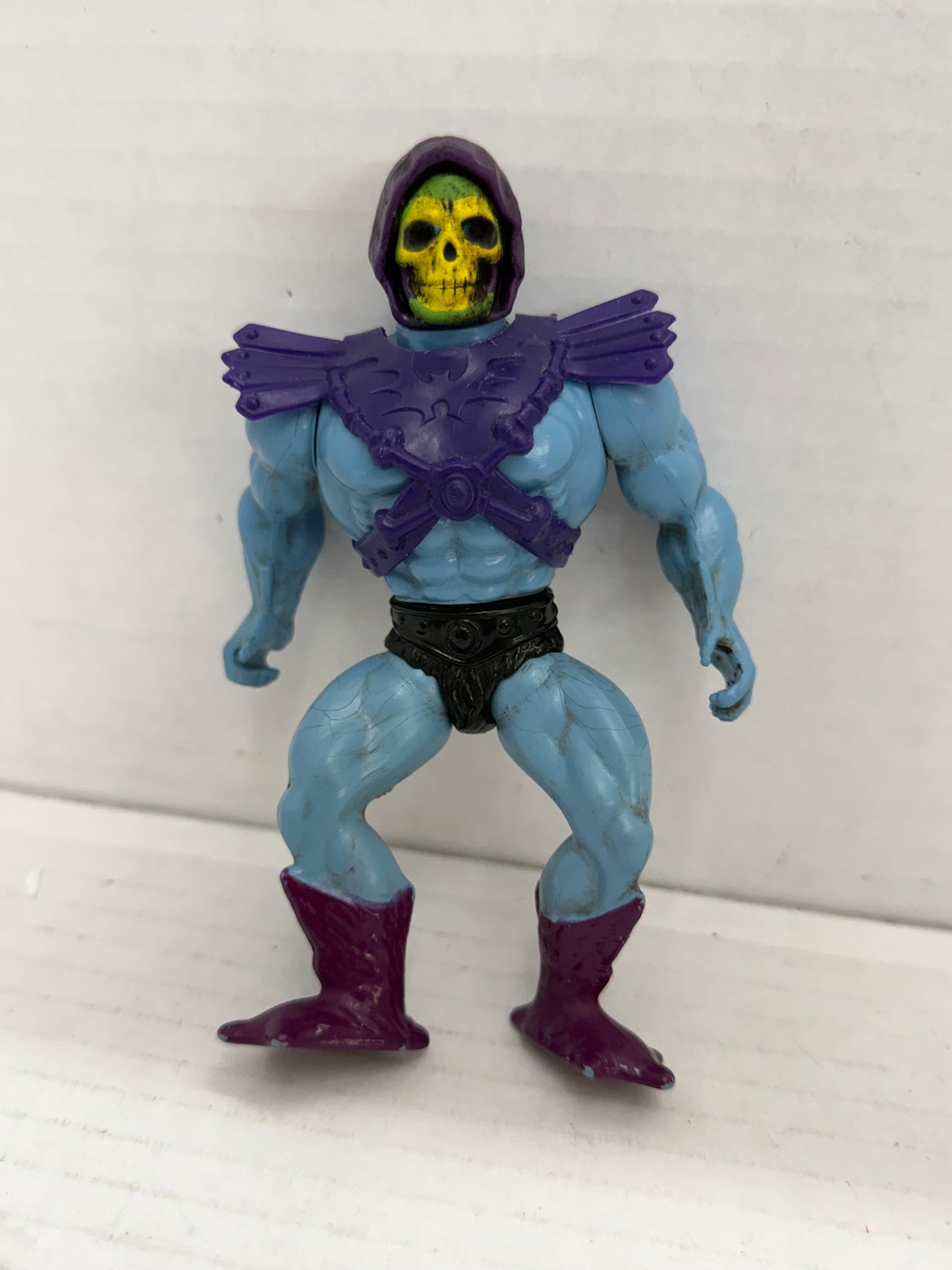 Vintage He-Man Motu Skeletor With Armor 1984 Mexico Mattel Soft-Head #1
