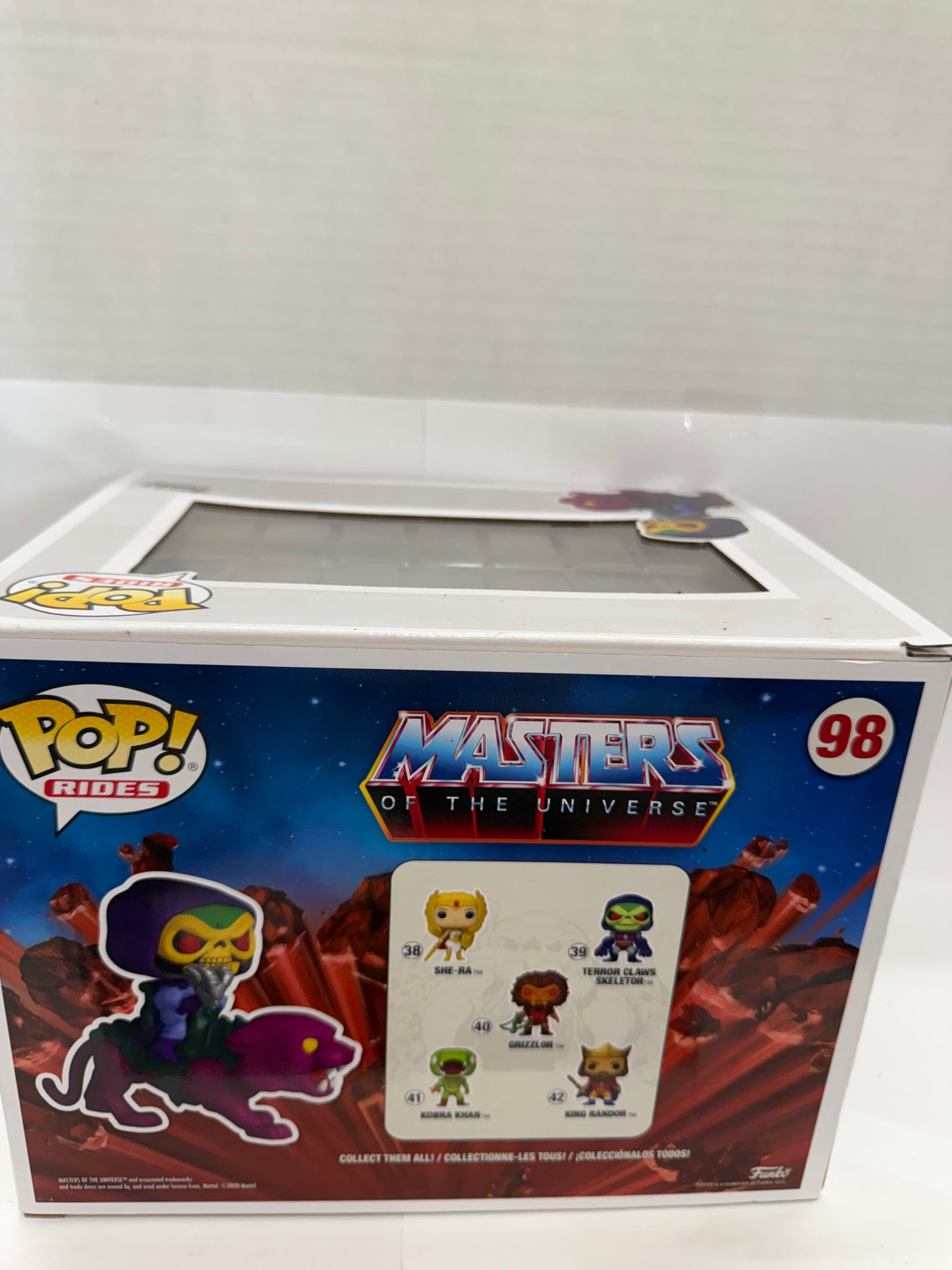 NEW Funko Pop Rides Skeletor on Panthor  Flocked #98 Funko Shop + Box Protector