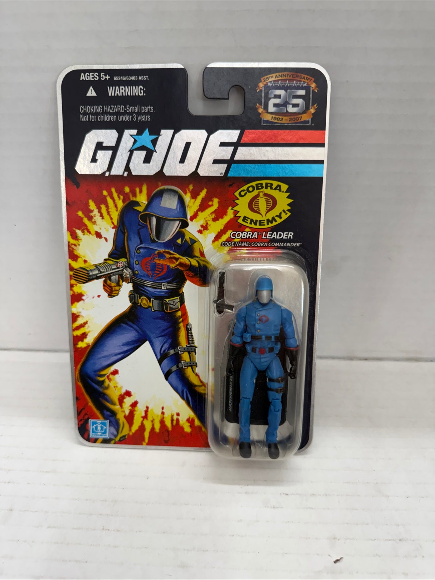 GI Joe 25th Anniversary Classic Cobra Commander Hasbro Cobra Leader Action Figur
