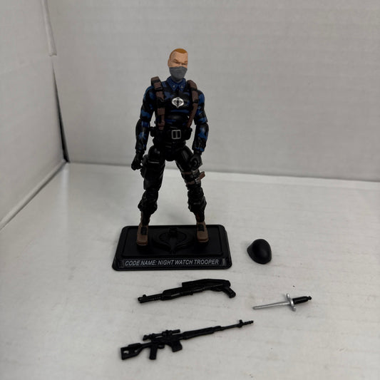 GI Joe 25th Cobra Night Watch Trooper  As Is