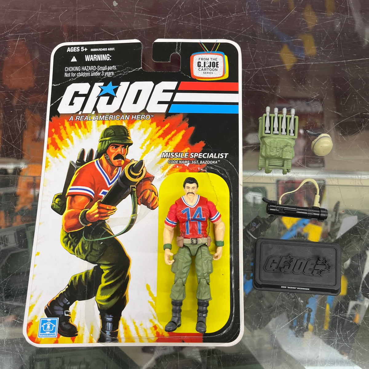 Bazooka, GI Joe 25th anniversary Complete With File Card Full Card