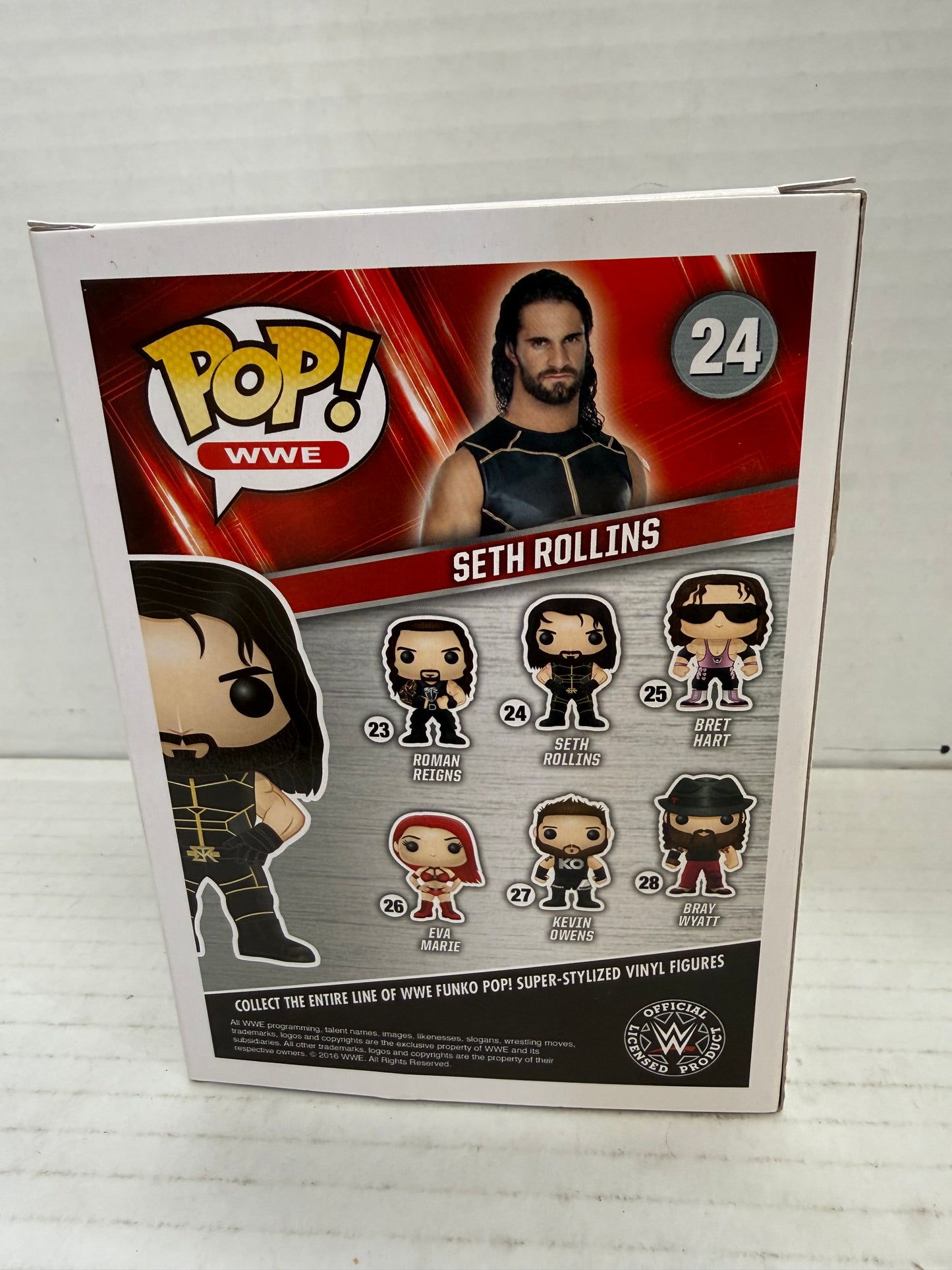 Funko Pop! Vinyl: WWE - Seth Rollins #24 w/ Protector Case *VAULTED*