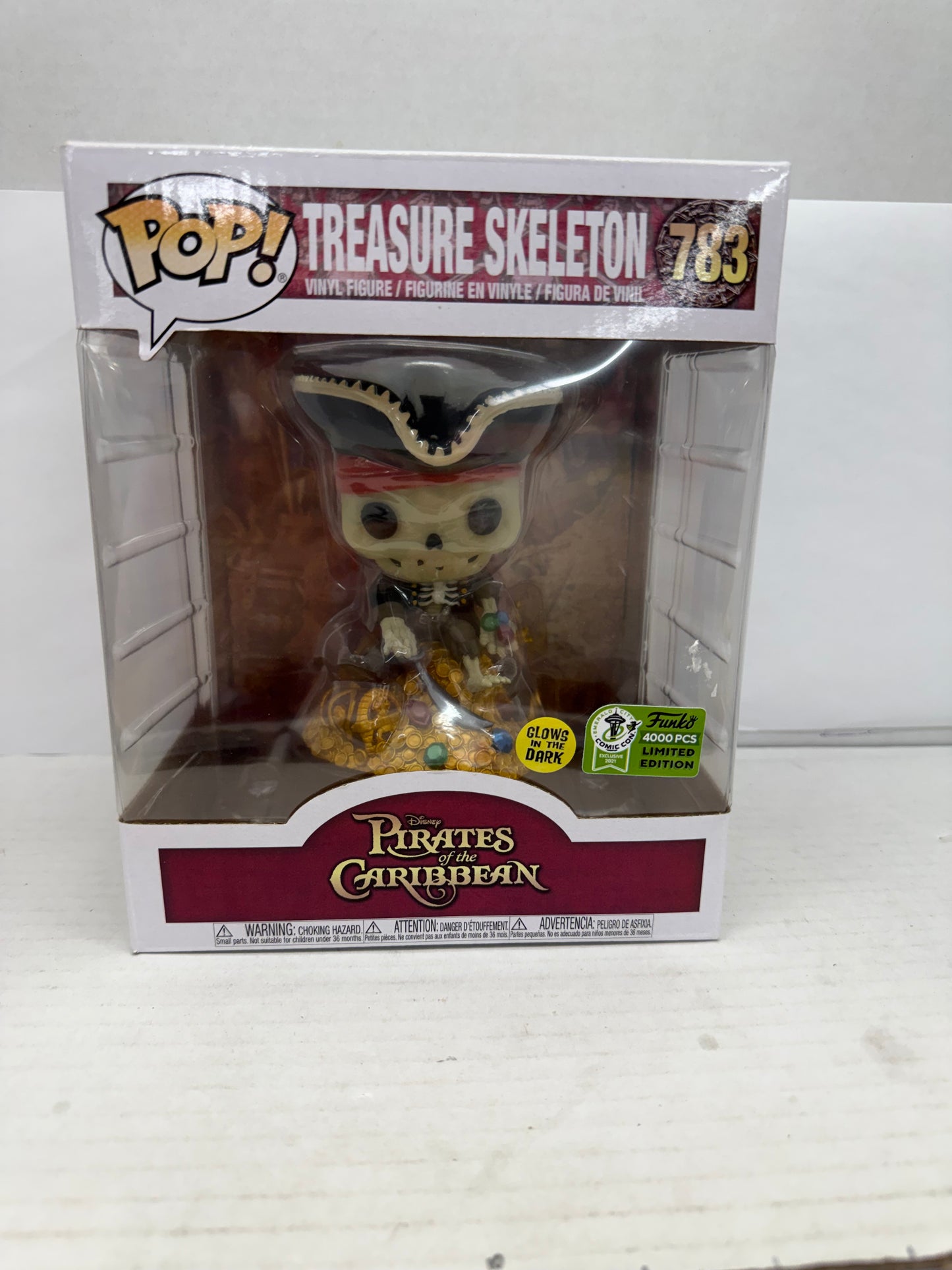 Disney Park Treasure Skeleton GITD  ECCC LE 4000 and Blacklight ghost rider