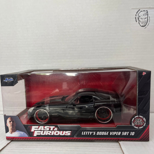 Fast and the Furious Letty's Dodge Viper SRT 1:24 Diecast Vehicle 3rd Gen Box