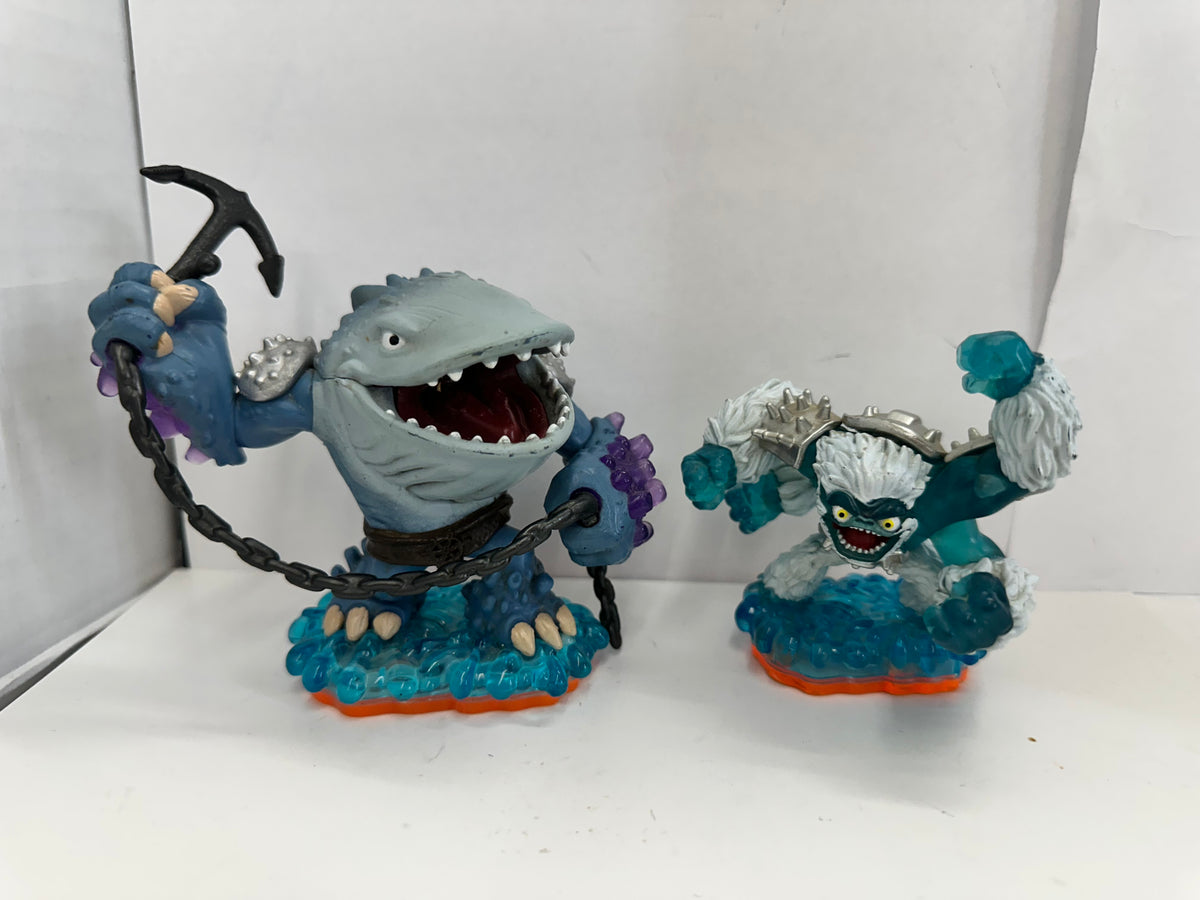 Skylanders Giants Water Element Lot of 2 Thumpback Slam Bam Figures