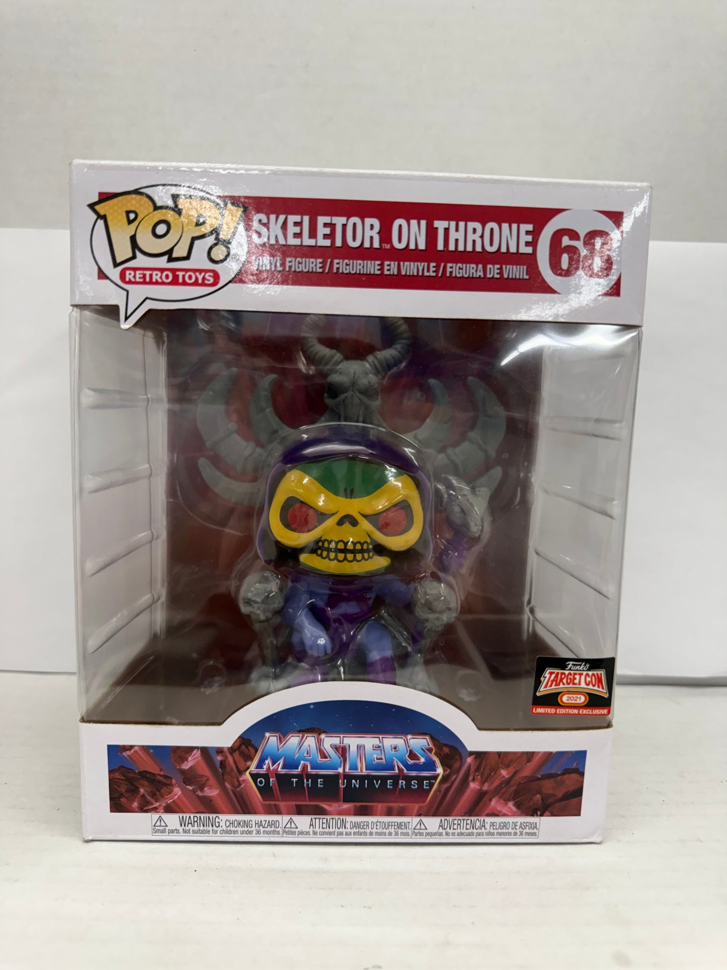 Funko Pop! Deluxe - Skeletor On Throne- Target (Exclusive) #68 (Corner Damage)
