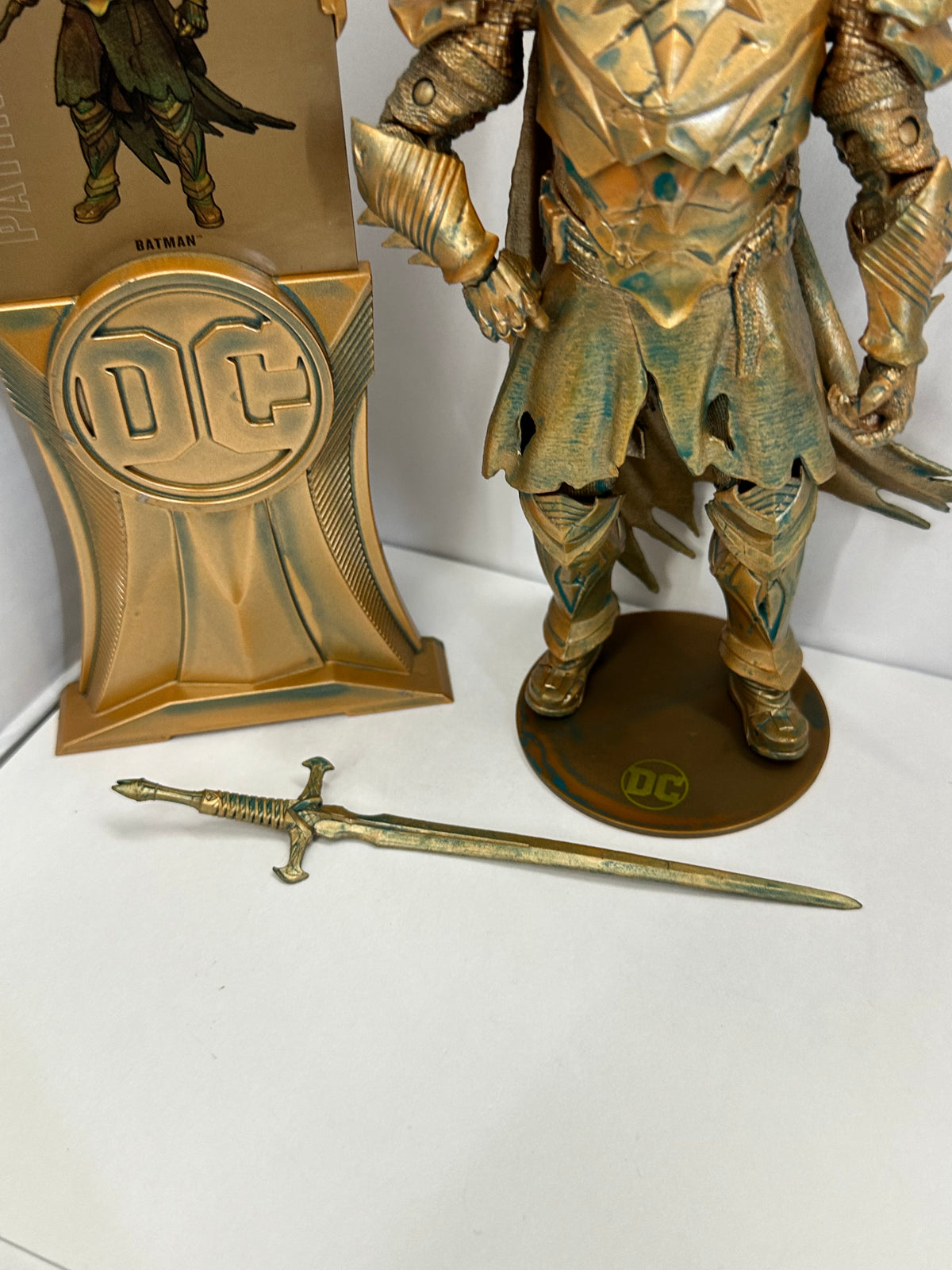 Batman Dark Knights of Steel Patina McFarlane Gold Label 7" Figure Complete