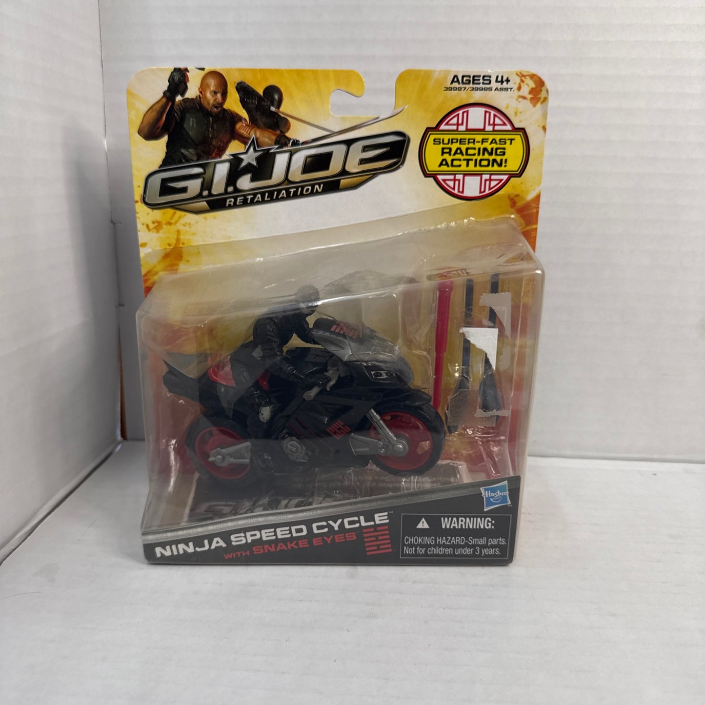 G.I.  Joe Retaliation Ninja Speed Cycle With Snake Eyes Action Figure 2011