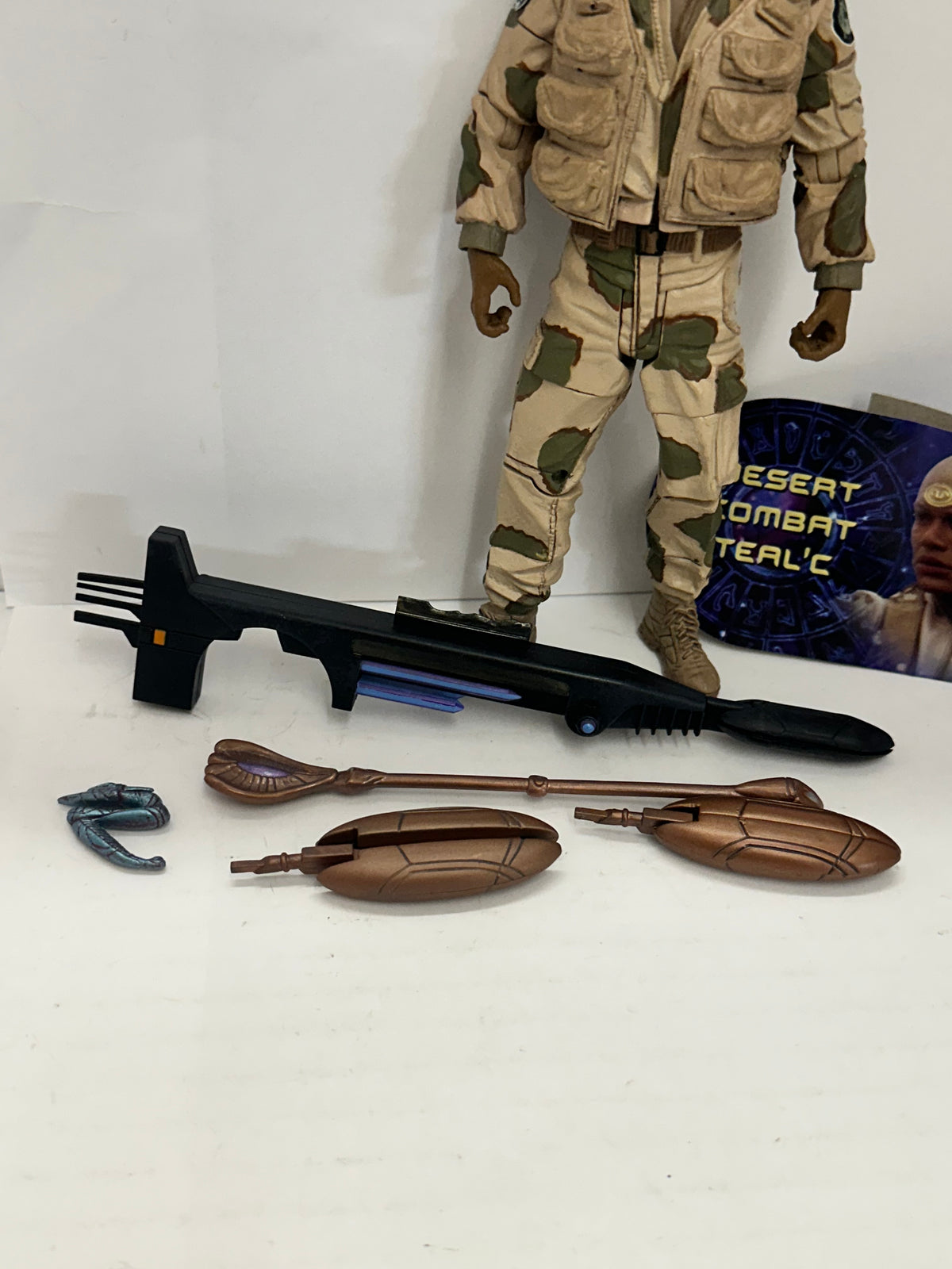 2007 Diamond Select Stargate SG-1 Desert Combat Teal'C figure Series 4