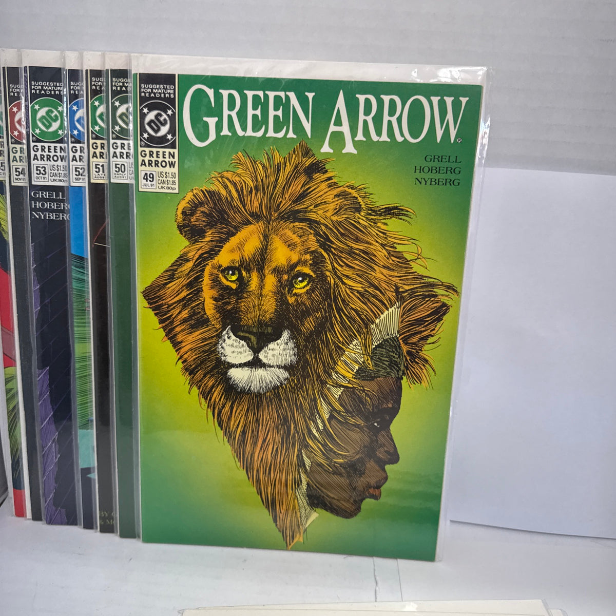 GREEN ARROW #43-55  (1991) DC COMICS RUN LOT OF 14. Grell Cowan Wray