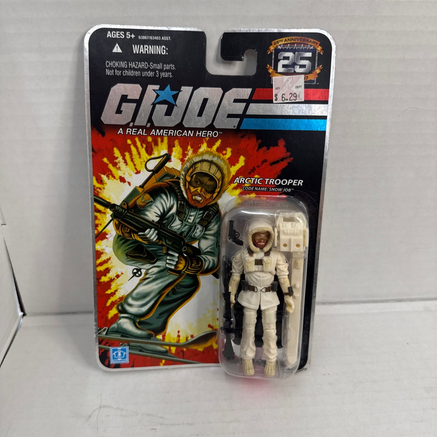 Hasbro GI Joe 25th Anniversary Cartoon Series Arctic Trooper Snow Job Figure