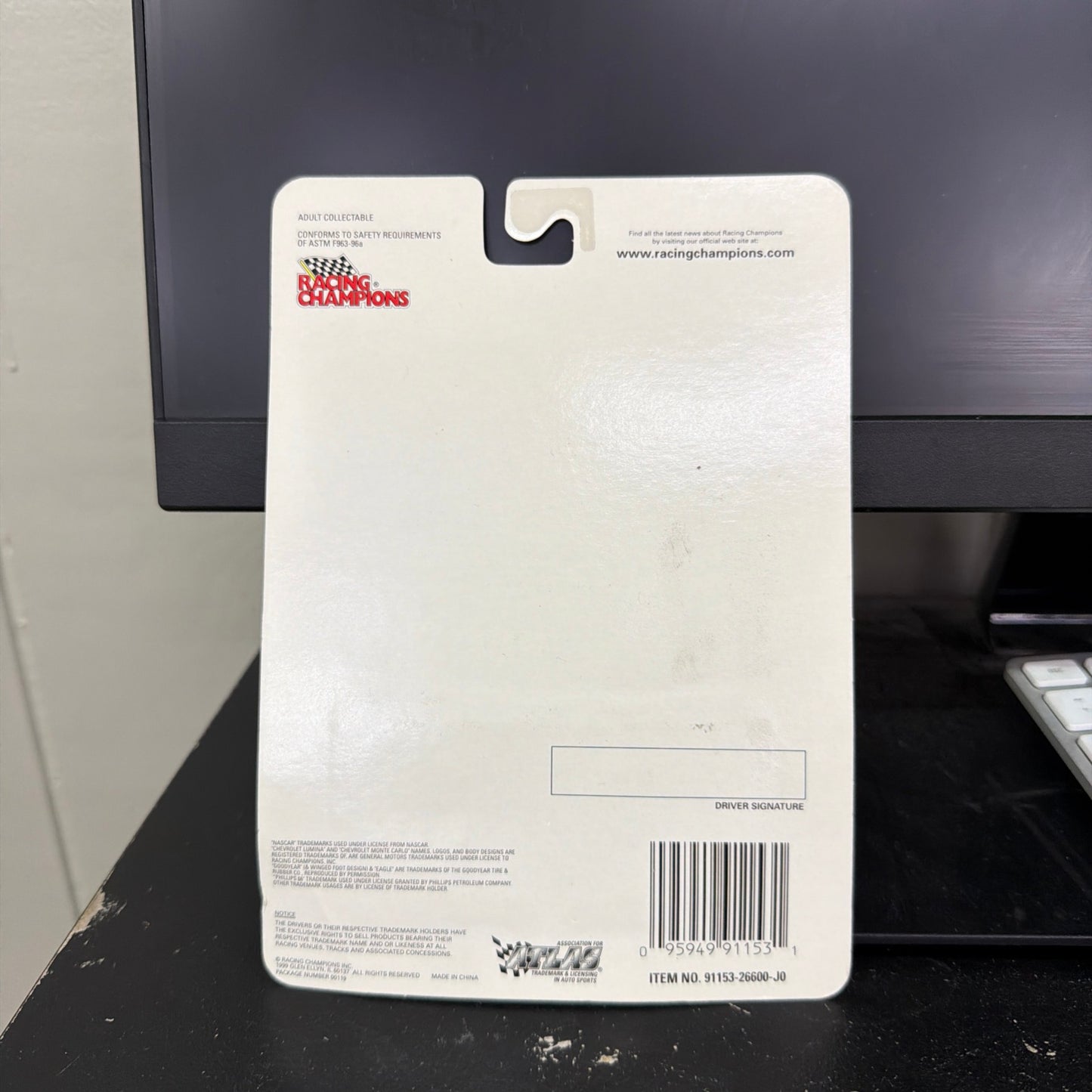 1999 Racing Champions Limited Edition Phillips 66 1:64 Die-cast Car, autograph