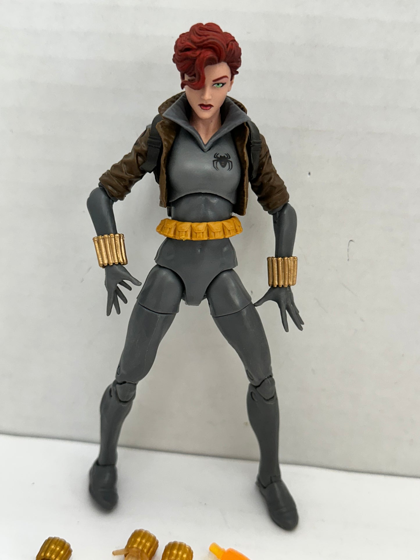 Marvel Legends Series Walmart Exclusive Black Widow Grey Suit Action Figure 6”