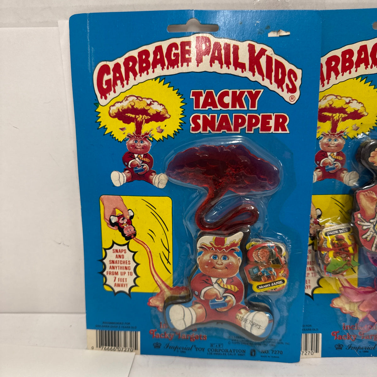 4 Garbage Pail Kids 1986 Imperial Tacky Snappers W/ ADAM BOMB! VINTAGE GPK TOYS!