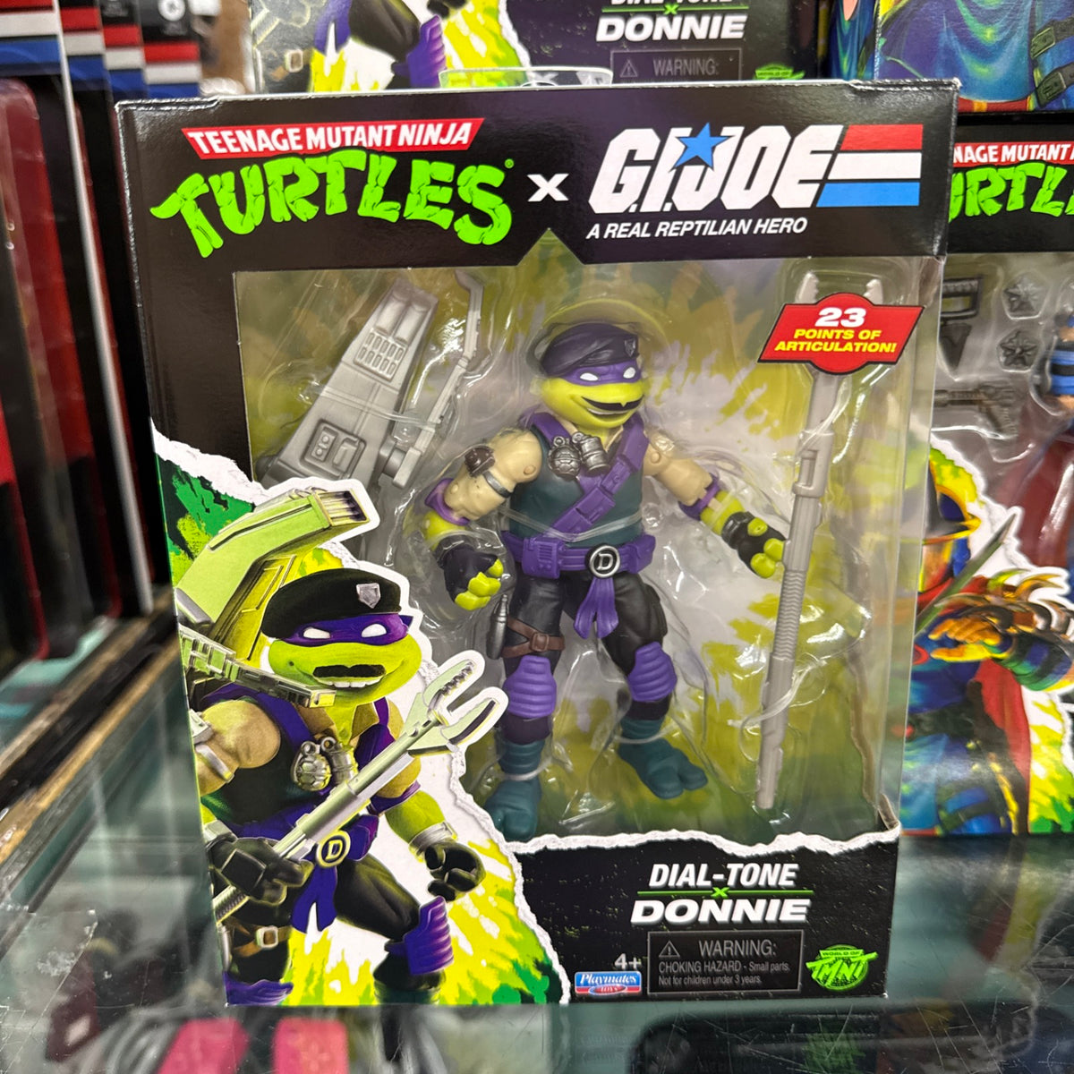 Playmates Teenage Mutant Ninja Turtles x G.I. Joe Dial-Tone x Donnie Figure