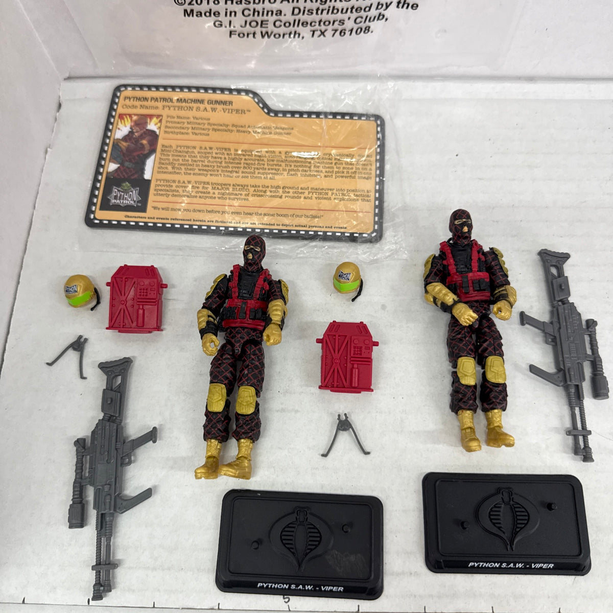 Python Patrol Joecon 2018 GI Joe Con JoeCon Cobra Python Patrol Saw Viper Pack Con Exclusiv ...