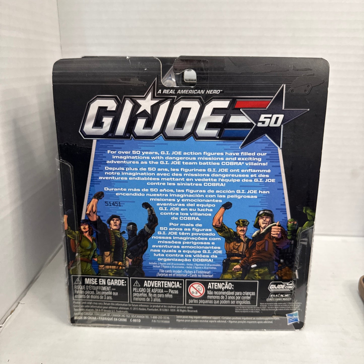 GI Joe 3.75” 50th Classic Clash Spirit Iron-Knife & Storm Shadow