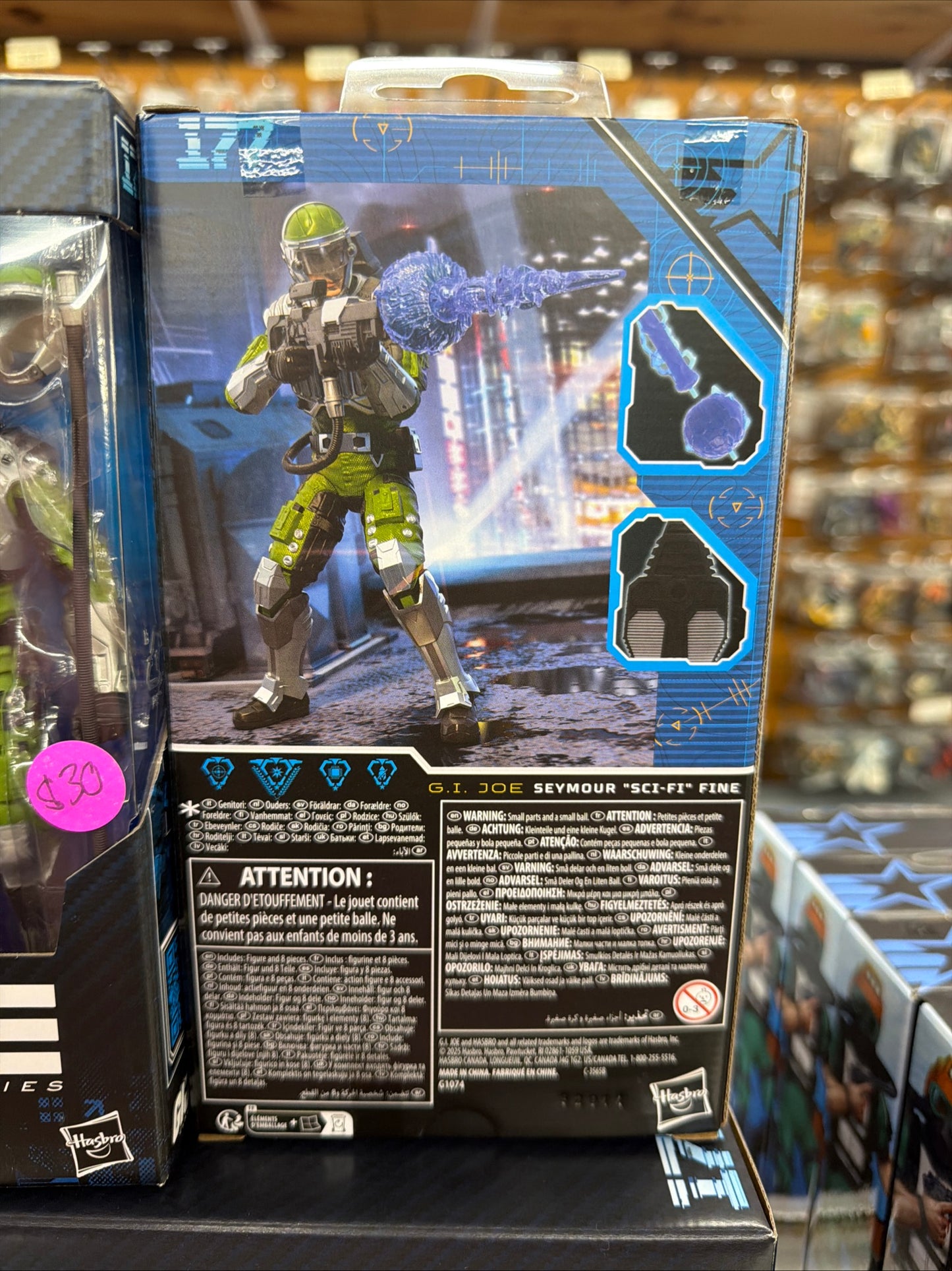 G.I. Joe Classified Series #177 Seymour Sci-Fi Fine 6"Action Figure In Hand