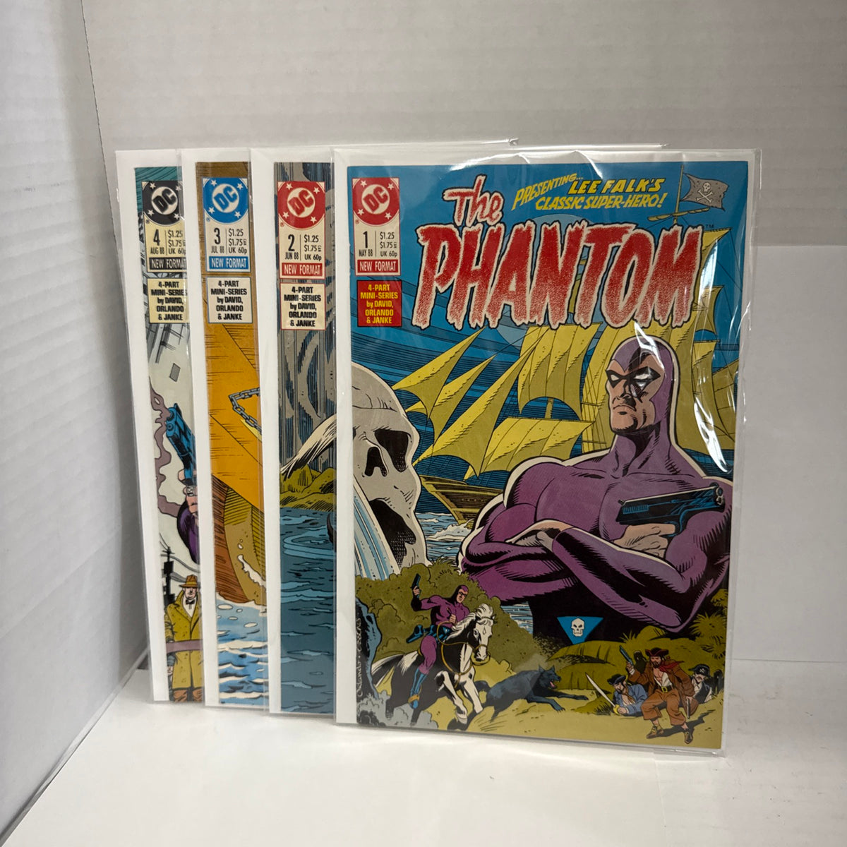 The Phantom #1-4 - Complete Mini-Series Comic Set Lot - DC Comics, 1988