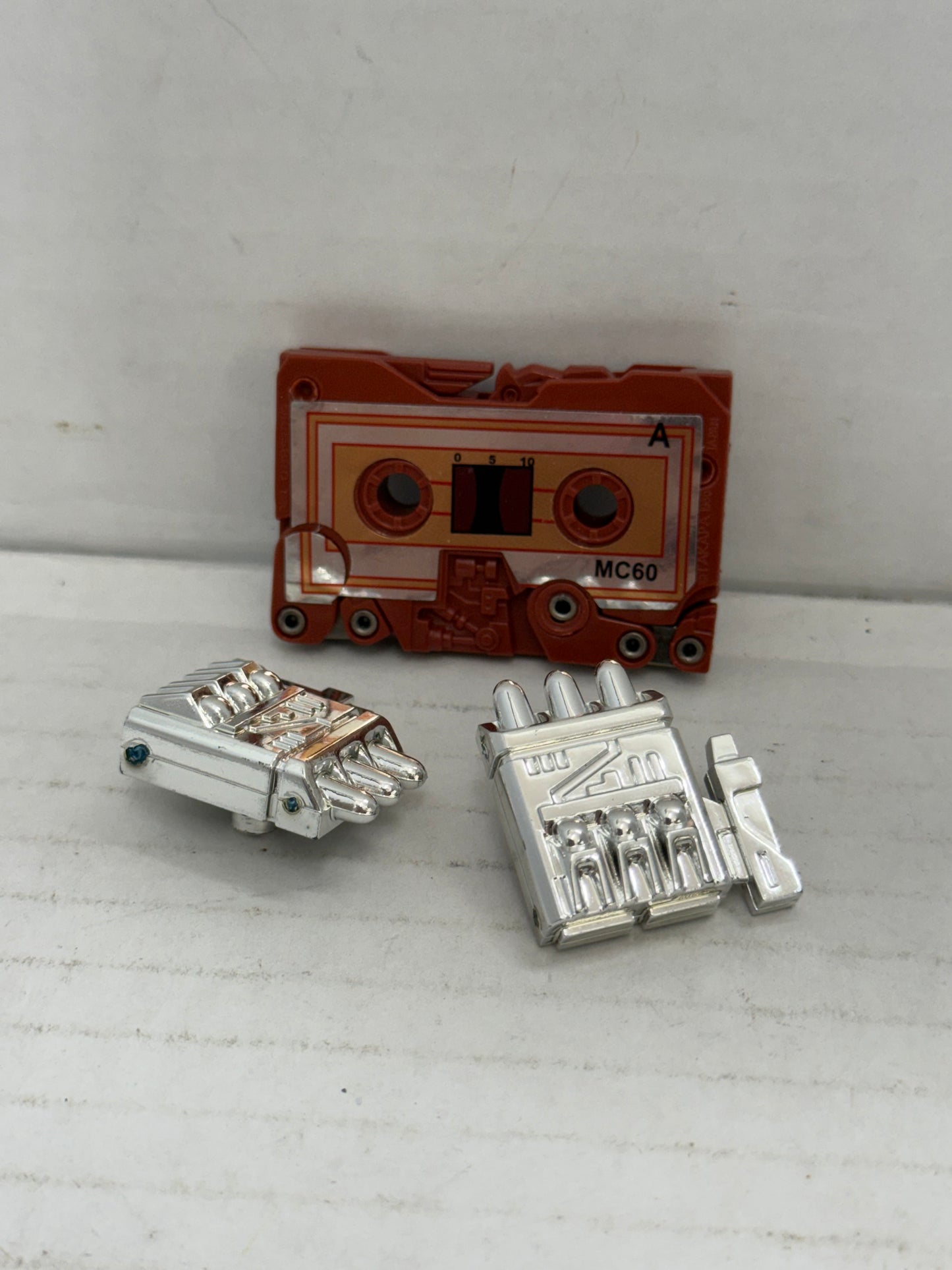 Ramhorn SILVER Cassette 100% Complete 1986 G1 Transformers Action Figure