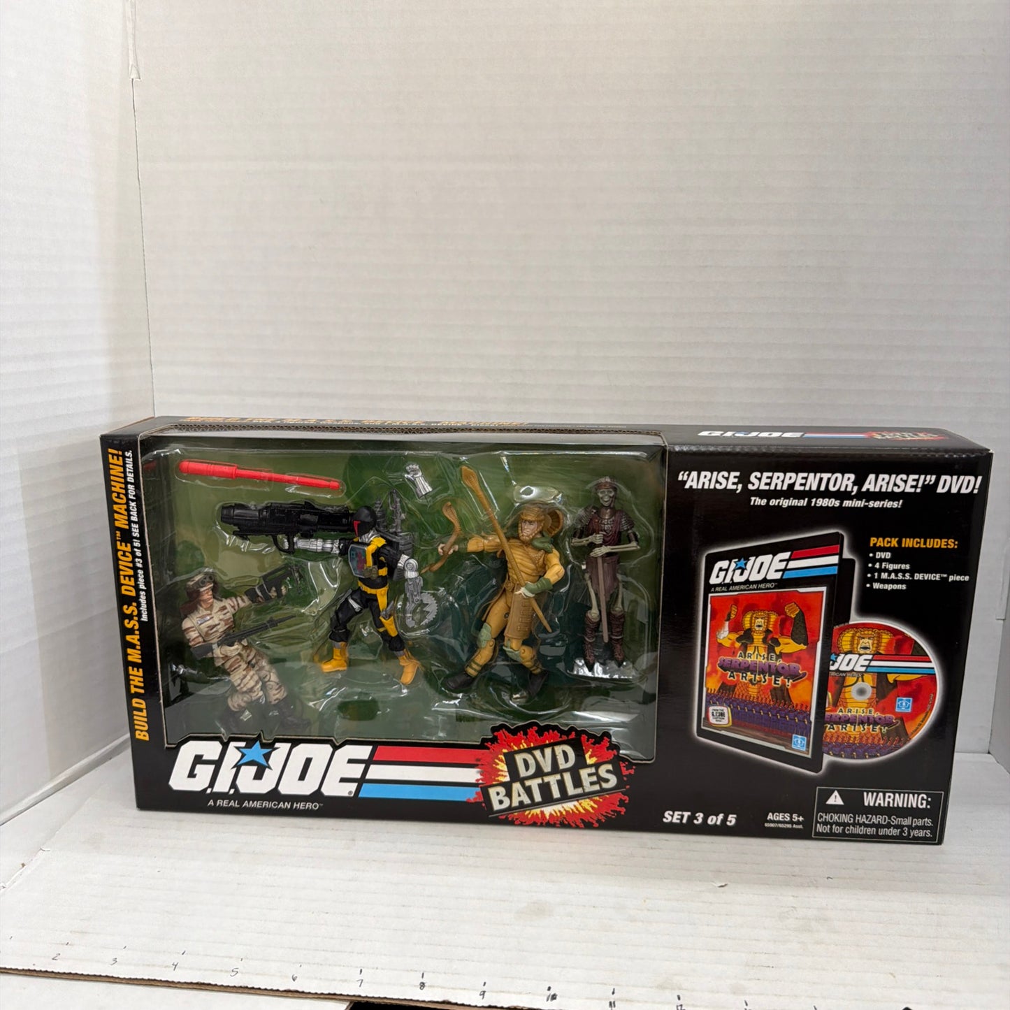 G.I Joe 25th Anniversary "Arise, Serpentor, Arise" DVD Battle Pack Set 3 of 5
