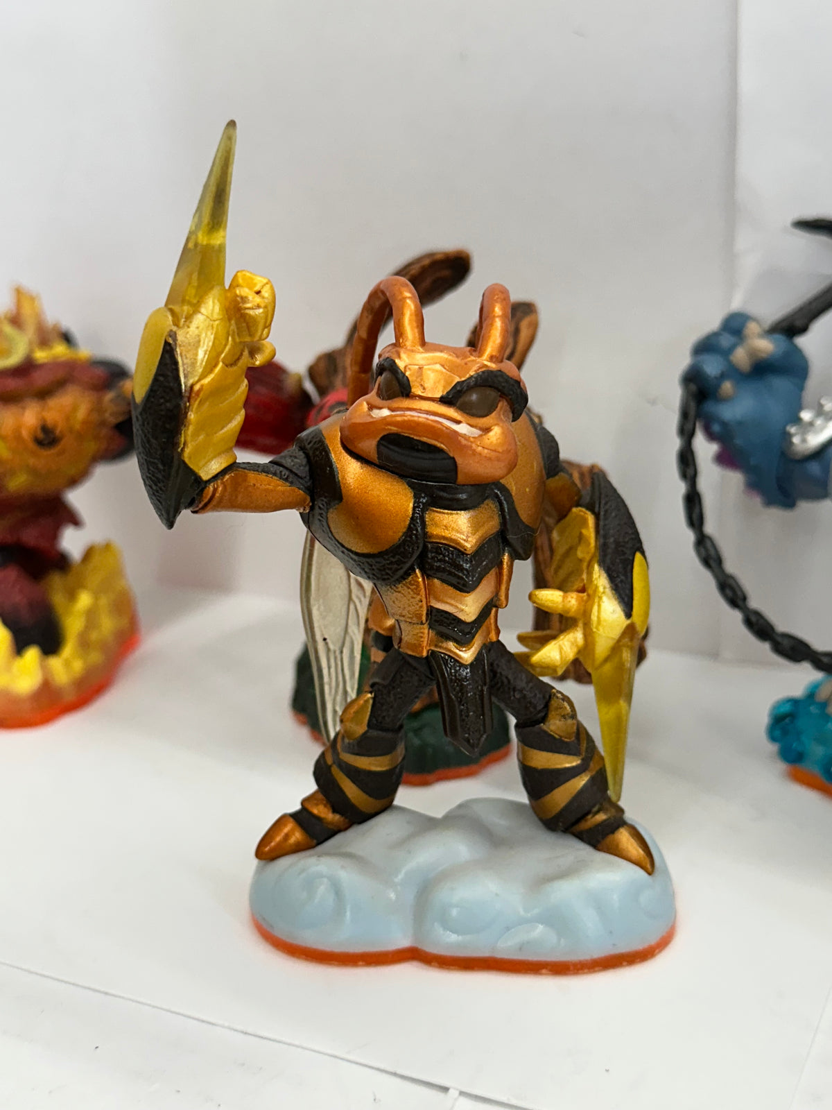 Lot of 4 Skylanders Giants - Tree Rex, Swarm, Thumpback, Hot Head Loose Figures