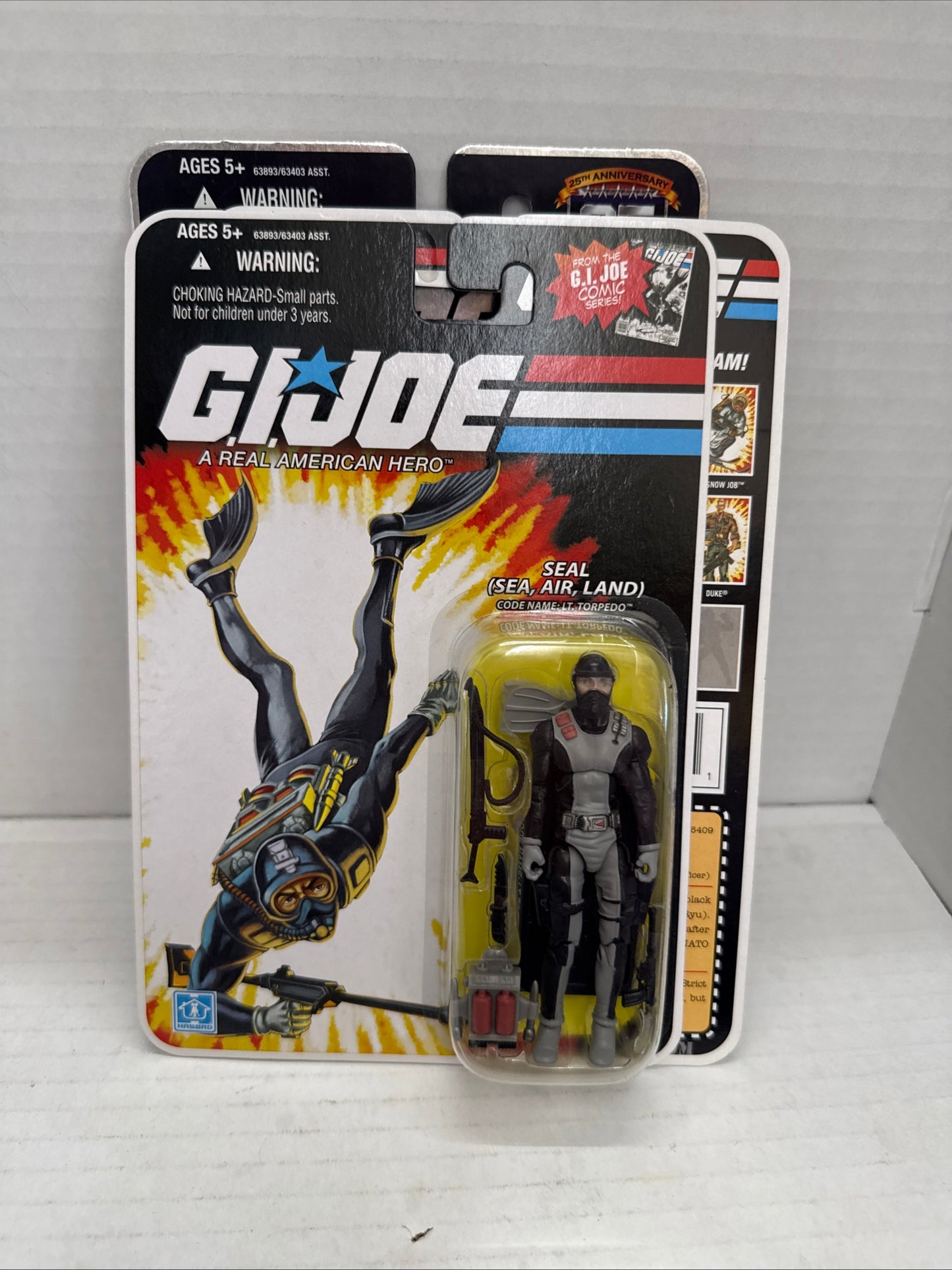 GI Joe 25th Anniversary Lt. Torpedo Seal (Sea, Air, Land) comic series